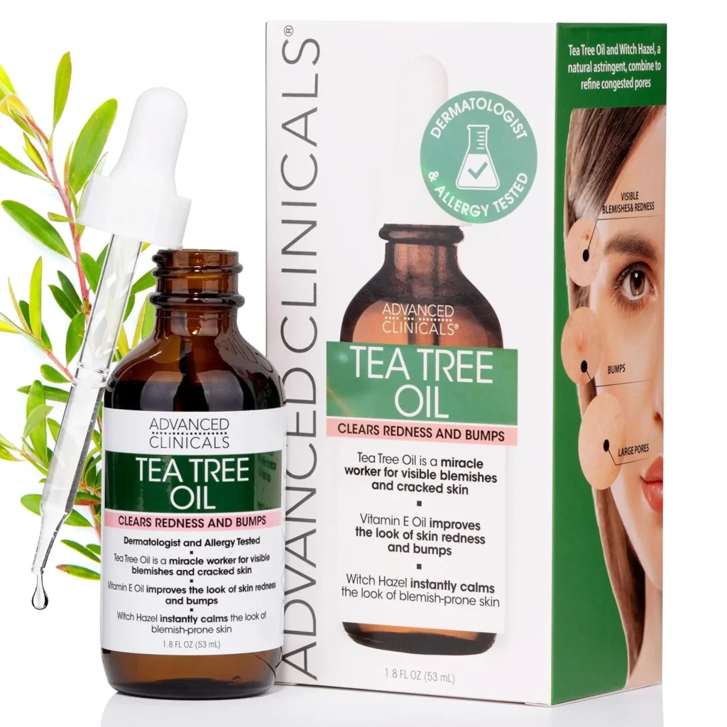 Natural remedies Vegan 100% Organic Pure Tea Tree Oil For Face